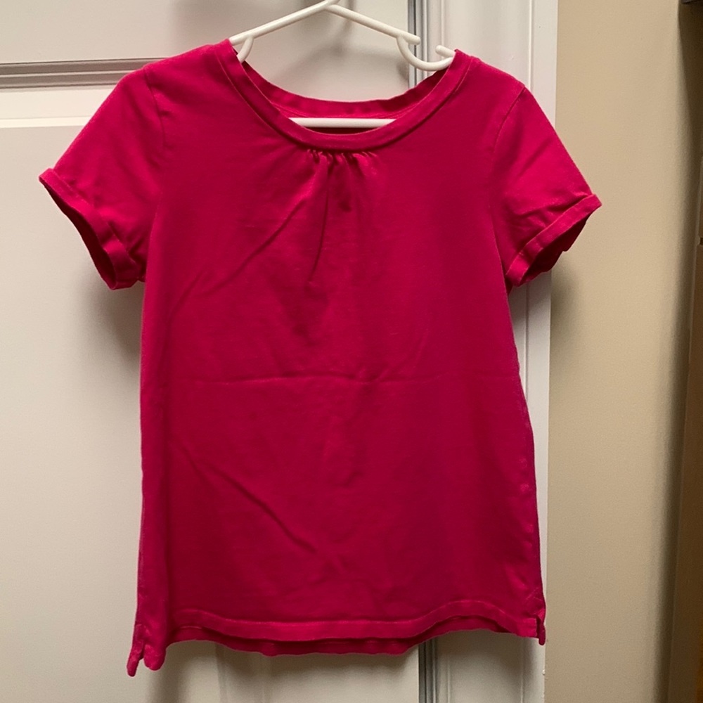 Lands End pink knit shirt